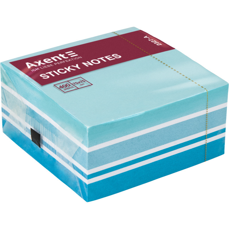 Блок паперу для нотаток клейкий шар Axent 75х75мм 400л асорті (2327-70-A)