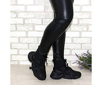Жіночі чорні черевики, штучна шкіра / стрейч, Golden, розмір 37, 39