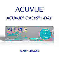 ACUVUE - одноденні контактні лінзи Oasys (-4.0 прозорі, упаковка з 30 лінз). Уцінка