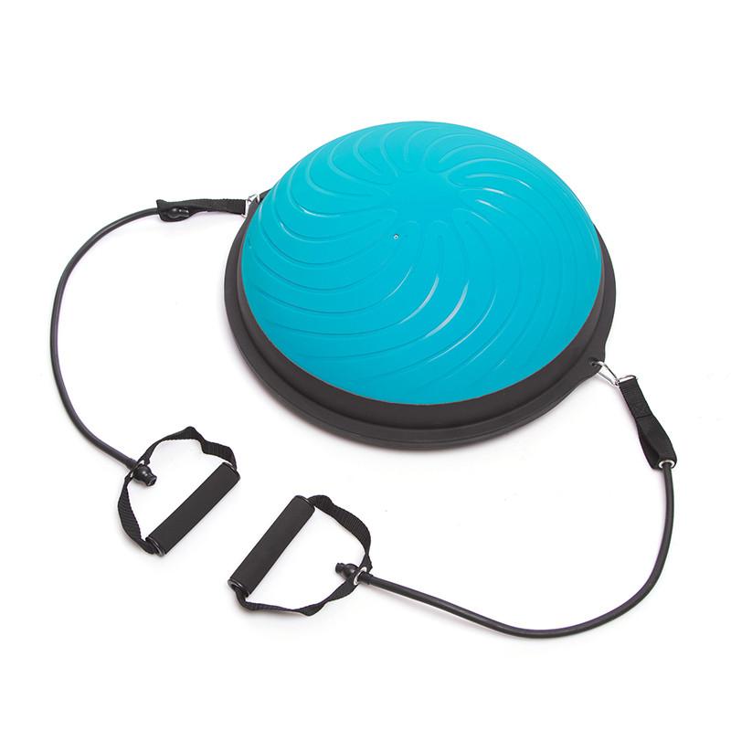 Балансувальна напівсфера для фітнесу з еспандерами 48 см BOSU MINI SPOINT FI-1936, фото 1