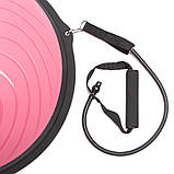 Балансувальна напівсфера для фітнесу з еспандерами 48 см BOSU MINI SPOINT FI-1936, фото 3