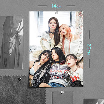 "Джі-Айдл / (G)I-dle" плакат (постер) розміром А5 (14х20см)