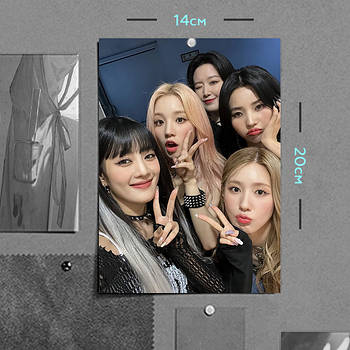 "Джі-Айдл / (G)I-dle" плакат (постер) розміром А5 (14х20см)