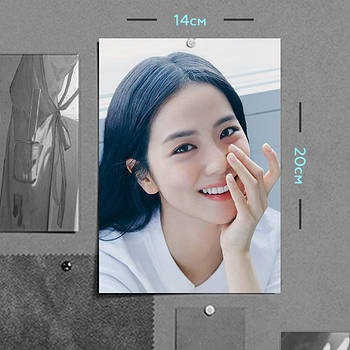 "Джісу / Кім Джису (Блек Пінк / Blackpink)" плакат (постер) розміром А5 (14х20см)