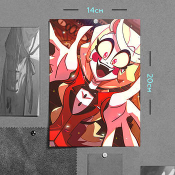 "Чарлі Морнінгстар (Готель Газбін / Hazbin hotel)" плакат (постер) розміром А5 (14х20см)