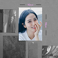 "Джису / Ким Джи Су (Блэк Пинк / Blackpink)" плакат (постер) размером А6 (10х14см)