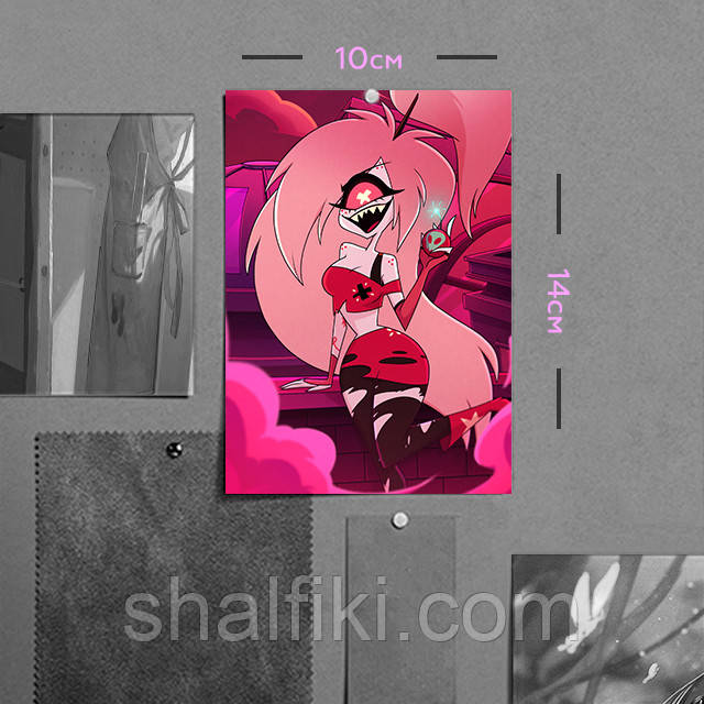 "Черрі Бомб (Готель Газбін / Hazbin hotel)" плакат (постер) розміром А6 (10х14см), фото 1