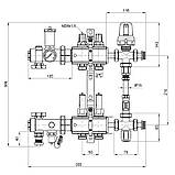 Колекторна група Icma 1" 2 виходи, з витратою NoK0111, фото 2