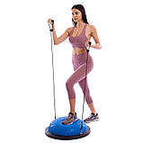 Балансувальна напівсфера для фітнесу з еспандерами 58 см BOSU SPOINT FI-1926, фото 8