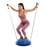 Балансувальна напівсфера для фітнесу з еспандерами 58 см BOSU SPOINT FI-1926, фото 7