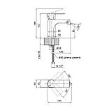 Змішувач для біде Qtap Lipno QTLIPNO2023101G Graphite, фото 2