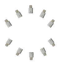 Набор 10 адаптеров Apple Lightning MicroUSB 2Life Белый (n-473) BS, код: 1624008