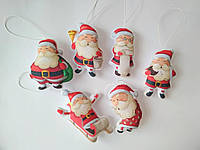 Набір ялинкових іграшок Санта Клауси Pugovichok 6 шт. (SUN2420) BS, код: 258221