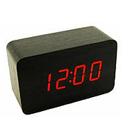 Настольные электронные часы от сети и от батареек с календарем и градусником VST 863 Черный к BS, код: 8363839