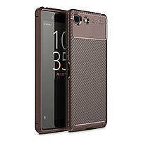 Чехол Carbon Case Sony Xperia Ace Коричневый (hub_zpJZ60151) BS, код: 1374281