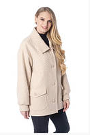 Стильная женская демисезонная куртка от производителя 48, 50, 52, 54, 56, 58 р бежевого цвета