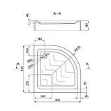Душовий піддон Lidz Kupala ST80x80x16, фото 2