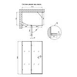 Душова кабіна Qtap Capricorn CRM10128RC6 120x80 см, скло Clear 6 мм, покриття CalcLess без піддона, фото 2