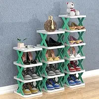 Полка-трансформер для обуви x /shaped shoe frame/ 5 секций