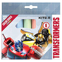 Мел цветной Kite Transformers Jumbo 6цв (TF21-073)