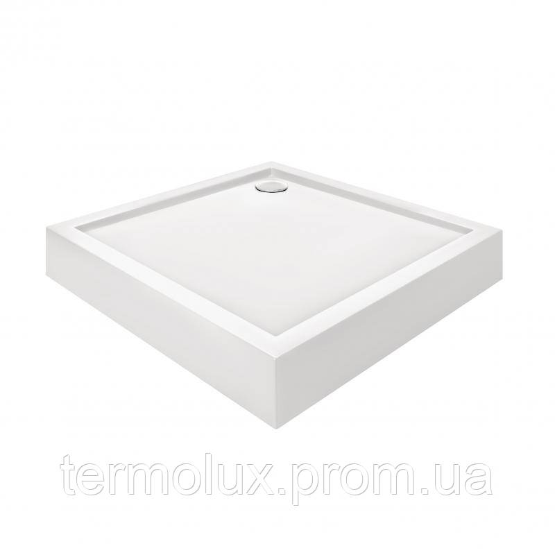 Душовий піддон Qtap Tern 301112 100x100x12 см + сифон