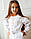 Ніжна та елегантна вишита сукня для дівчинки на білому льоні., фото 2