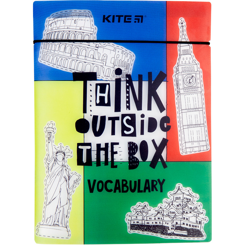 Словник для запису іноземних слів Kite А5 2 блоки по 24л пласт.обл. (K20-356-2)