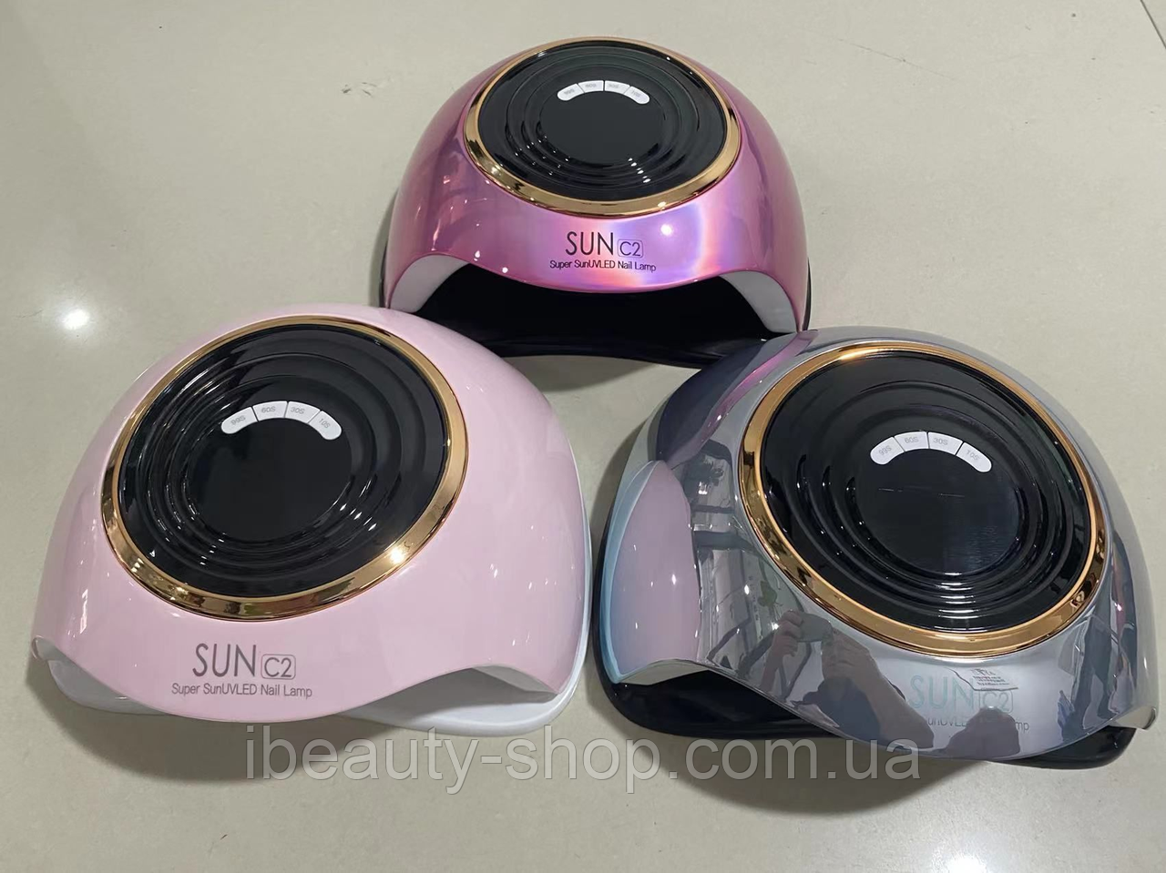 Лампа UV/LED Sun С2 Х Chrom на 248 Вт професійна для манікюру та педикюру