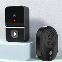 Умный видеодомофон Intercom черный Smart wifi ip видеозвонок - 116313221 Earykong TS, код: 8294800