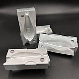 Якісна форма для коропових грузил Горизонт 130г, метал Д16Т, Форма для лиття рибальських грузил, фото 3