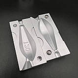 Якісна форма для коропових грузил Горизонт 130г, метал Д16Т, Форма для лиття рибальських грузил, фото 2