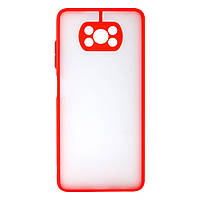 Чехол Totu Gingle Series with Frame для Xiaomi Poco X3 Red TS, код: 7445481