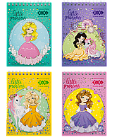 Записная книга блокнот ZiBi PRINCESS KIDS Line A6 40 л полигр.эффекты ассорти (ZB.12155)