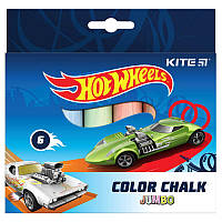 Мел цветной Kite Hot Wheels Jumbo 6цв (HW21-073)