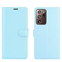 Чехол-книжка Litchie Wallet для Samsung Galaxy Note 20 Ultra Blue TS, код: 6761687
