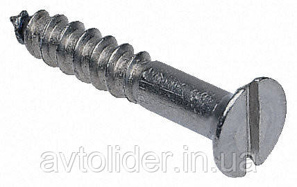 DIN 97 : шуруп по дереву з потайною головкою та прямим шліцом, нержавіюча сталь, фото 1