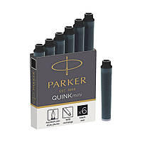 Картриджи Parker Quink Mini, 6 шт, черные