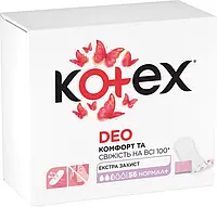 Ежедневные прокладки Kotex Нормал Плюс Deo (56шт.)