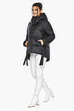 Чорна жіноча куртка практична модель 43070 (КЛАД ТІЛЬКИ 42(XXS)), фото 2