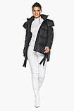 Чорна жіноча куртка практична модель 43070 (КЛАД ТІЛЬКИ 42(XXS)), фото 5