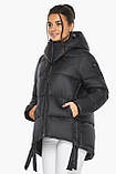 Чорна жіноча куртка практична модель 43070 (КЛАД ТІЛЬКИ 42(XXS)), фото 6