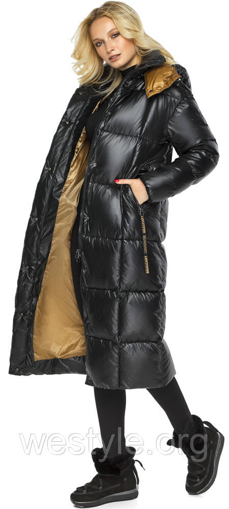 Тепла куртка жіноча чорна модель 42830 (КЛАД ТІЛЬКИ 48 (M))