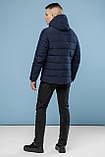 Осінньо-весняна куртка чоловіча темно-синя модель 6008 (КЛАД ТІЛЬКИ 48(M)), фото 5