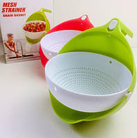 Дуршлаг универсальный пластиковый MESH STRAINER 2в1 ART-00090