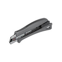 Нож сегментный 18 мм, алюминиевая рукоятка, металлическая направляющая, STORM INTERTOOL HT-0534 Baumar -