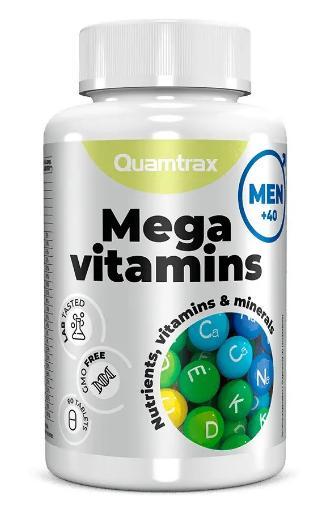 Вітаміни для чоловіків 40+ Quamtrax MEGA VITAMINS FOR MEN 60 таблеток