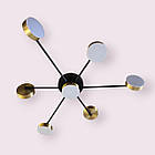 Стельова люстра сірого кольору 6056/6 GY, фото 4