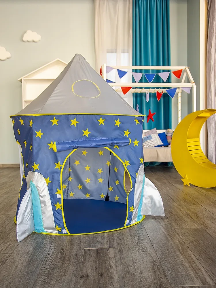 Детский игровой домик-палатка "Замок" 3в1 с туннелем и бассейном под шарики - фото 7 - id-p2148187979