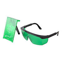 Мішень + окуляри для лазерного рівня, для зеленого лазера INTERTOOL MT-3068  Bautools - Завжди Вчасно