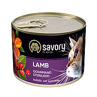 Корм Savory Cat Adult Sterilized Lamb влажный с ягненком для стерилизованных котов 200 гр MD, код: 8452020